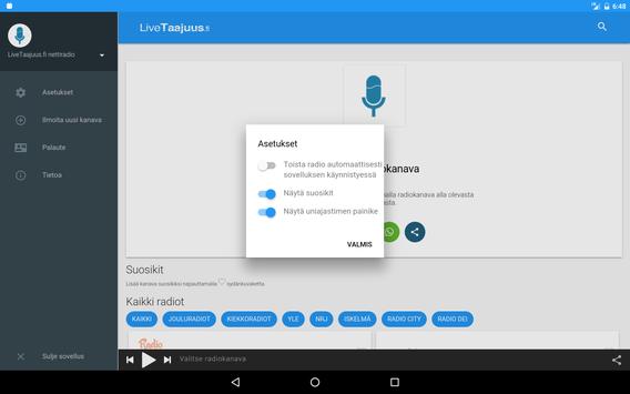 LiveTaajuus.fi Nettiradio screenshot 12