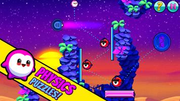Bouncy Buddies: Physics Puzzle โปสเตอร์
