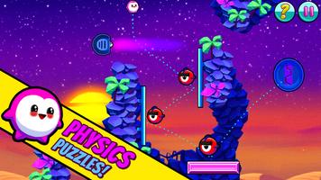 Bouncy Buddies: Physics Puzzle پوسٹر