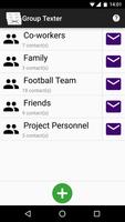 Group SMS Texter Affiche
