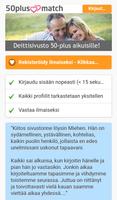 50PlusMatch.fi - Deittisivusto Affiche