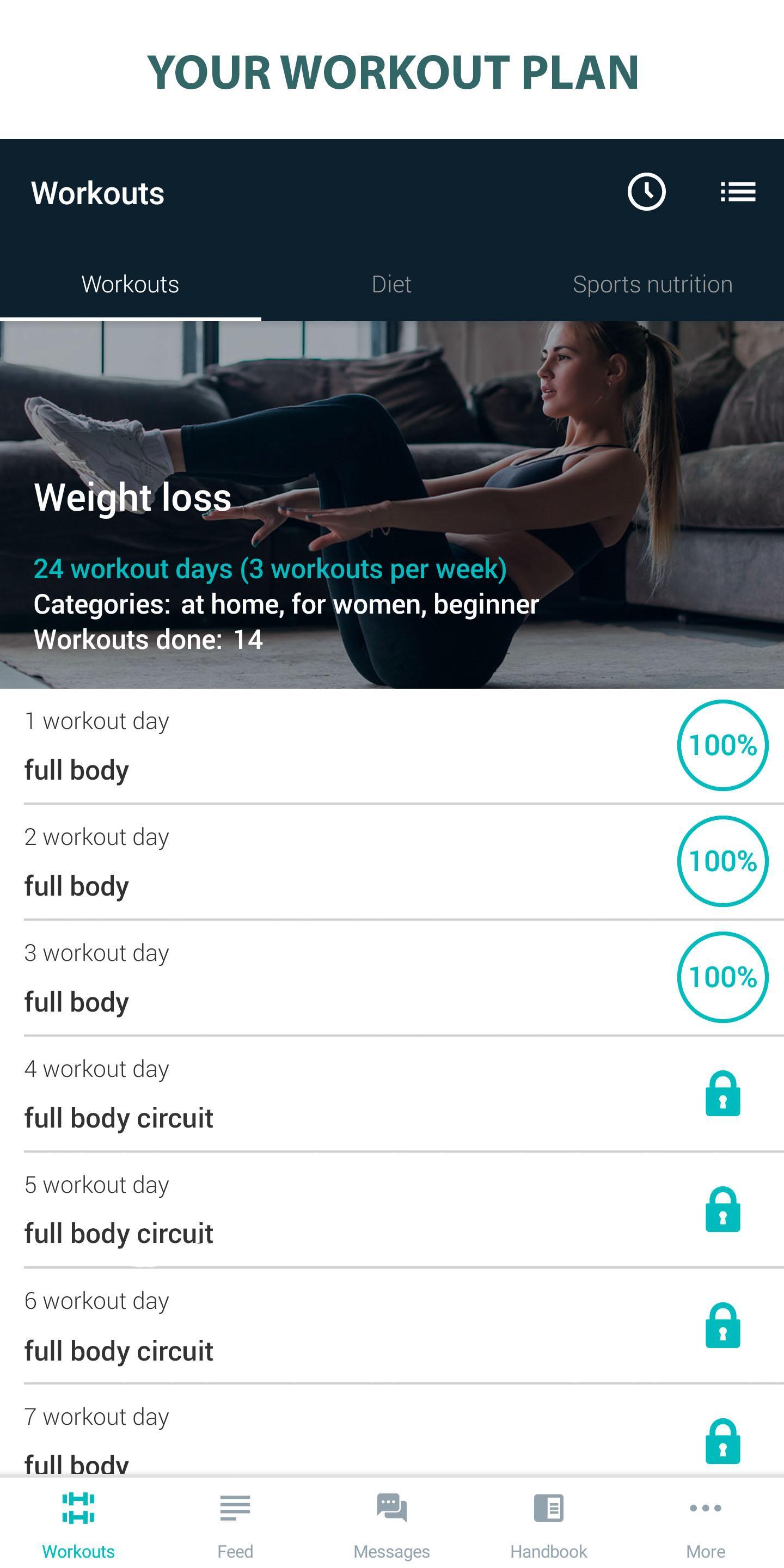 Fitness Online - weight loss workout app with diet for Android ...