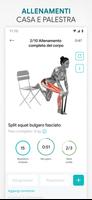 1 Schermata Fitness app—allenamento a casa