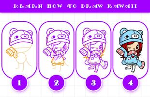 برنامه‌نما How To Draw Kawaii عکس از صفحه