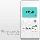 Five cards for KLWP APK