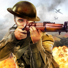 Jeux guerre tir pistolet WW2 icône