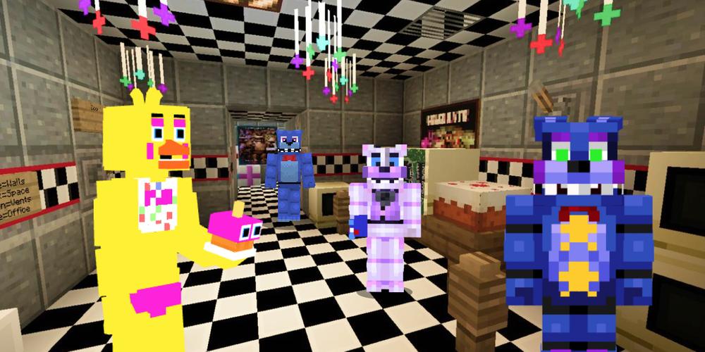 MOD FIVE NIGHTS AT FREDDYS 6 : Pizzeria Simulator Pre-BETA Di Minecraft PE  !! 