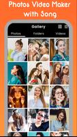 photos video maker with songs پوسٹر