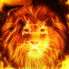Fire Lion Wallpaper + Keyboard ikon