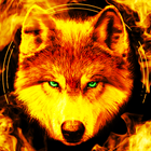 Fire Wallpaper Theme Lone Wolf icône