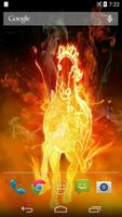 Fire Horse 3D Video Wallpaper Affiche