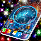 Fireworks Clock Live Wallpaper icono