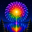 APK Fireworks Loop: Merge Idle