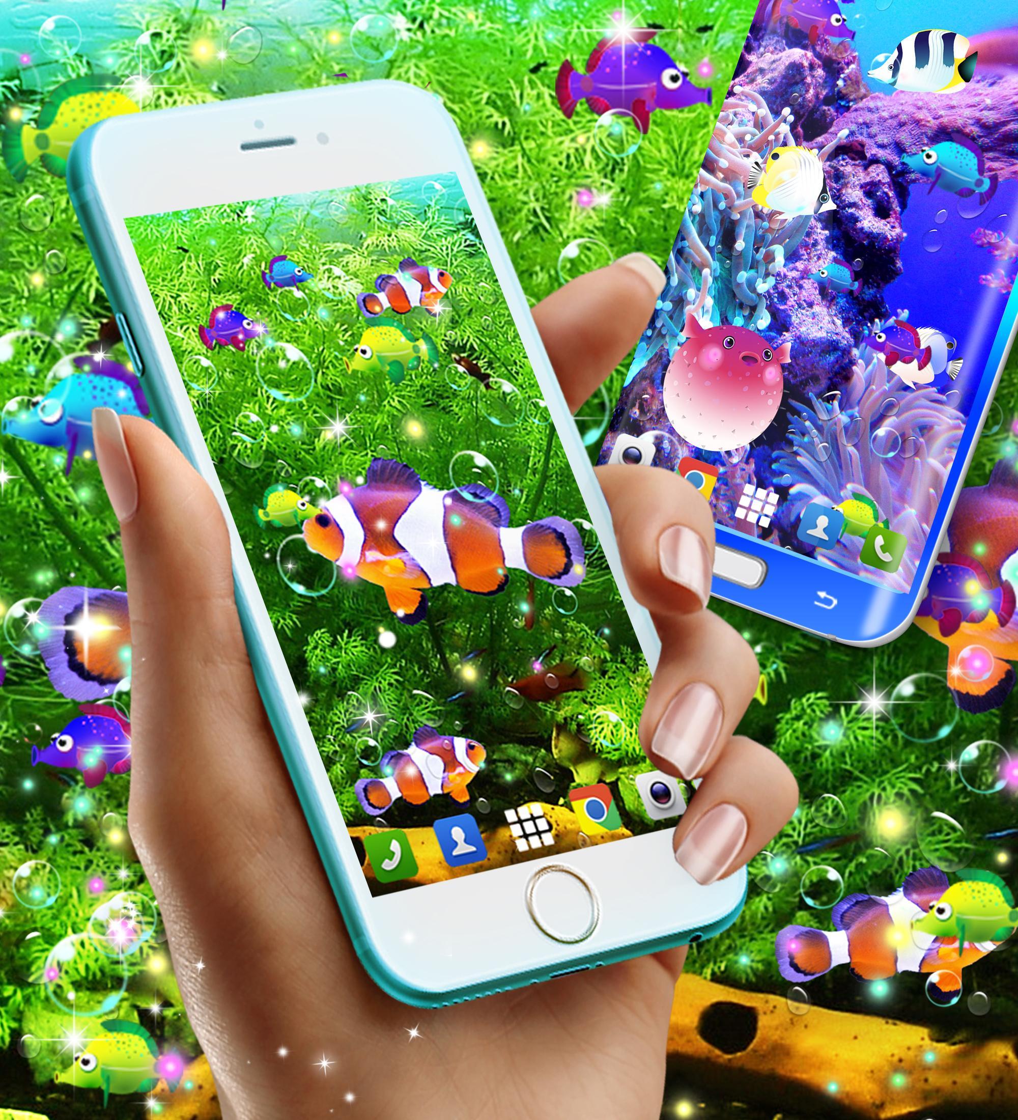 Android için Balık canlı duvar kağıdı APK�yı İndir