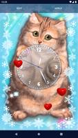 Cute Fluffy Cat Live Wallpaper captura de pantalla 2