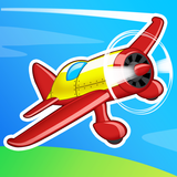 Fly and rotate 3D icon