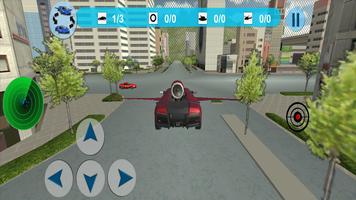 Real Free Flying Car Simulator 3D capture d'écran 2
