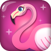 Pegatinas para fotos de flamingo