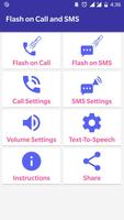 Flash on Call and SMS (flash alerts) poster