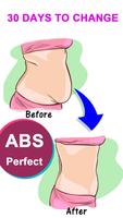Female Flat Stomach Workout Plakat