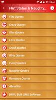 Flirt Status & Naughty Quotes plakat