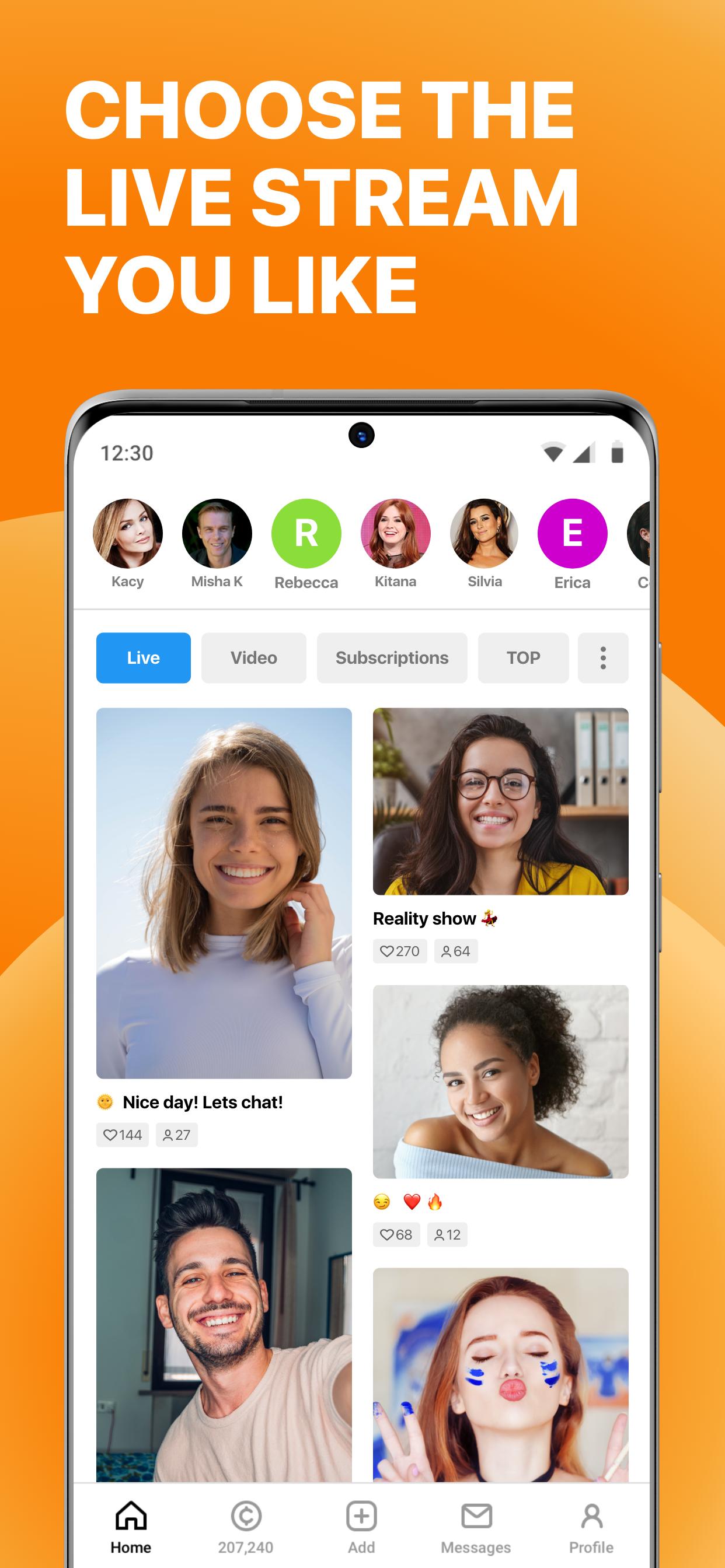 ChatRoulette - Free Video Chat に 類 似 Android ア プ リ.