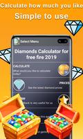 Diamonds 💎 Calculator For Free Fire 2019 पोस्टर