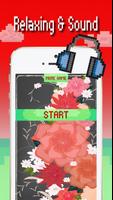 Flower color by number : Blossom coloring page Affiche