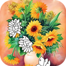 Flower Color by Number Game APK