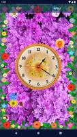 Flower Blossoms Spring Clock imagem de tela 2