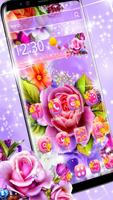 Colorful Shiny Flower Theme poster