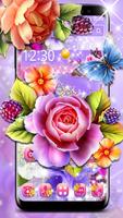 Colorful Shiny Flower Theme скриншот 1