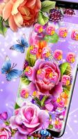 Colorful Shiny Flower Theme syot layar 2