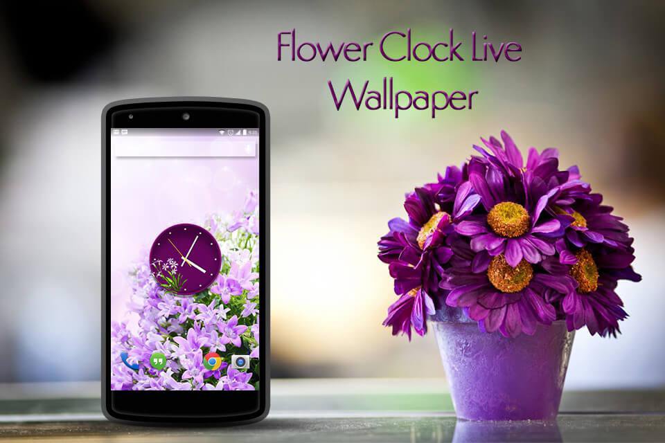 Flower Clock Live Wallpaper APK for Android Download