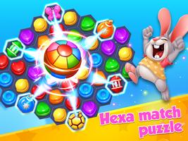 puzzle hexa de bonbons Affiche