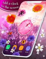 Pretty Flowers on Screen Affiche