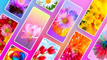 Hintergrundbilder mit Blumen Plakat