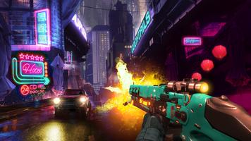 Cyberpunk shooter Plakat