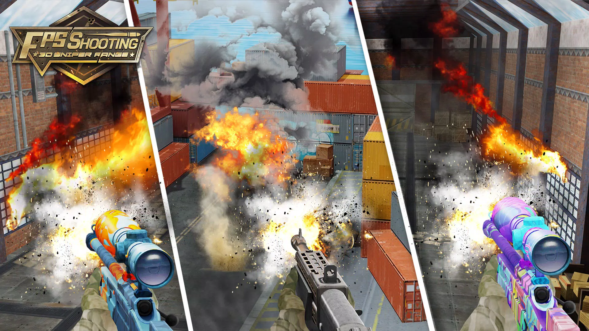 FPS Shooting: 3D Sniper Range