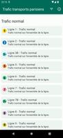 Trafic transports parisiens syot layar 1