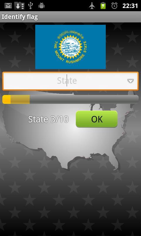 Us States Quiz. One state на андроид