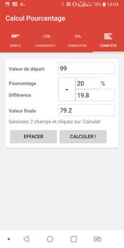 Percentage calculator screenshot 3