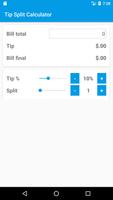 Tip Split Calculator Cartaz