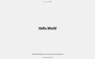 1 Schermata Hello World