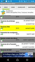 Vacances et jours fériés capture d'écran 1