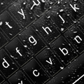 Animated rain keyboard