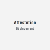 Attestation de déplacement dér ícone