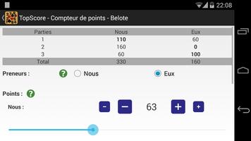 TopScore - Compteur de points ảnh chụp màn hình 3