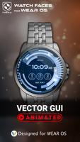 Vector GUI Watch Face Affiche