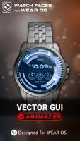 Vector GUI Watch Face الملصق
